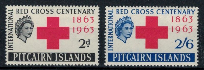 Pitcairn Islands 1963 SG34-35 Red Cross - MVLH