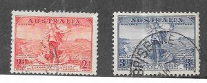 Australia #157-158 (U CV $4.35