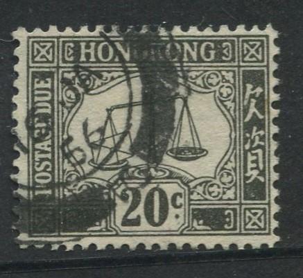 Hong Kong - Scott J11 - Postage Due Issue -1938 - FU - Single 20c Stamps