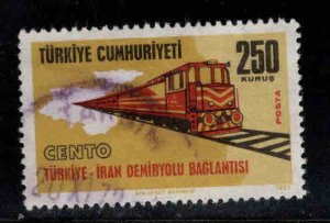 TURKEY Scott 1894 Used train stamp