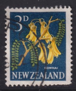 New Zealand 337 Kowhai Flower 1960