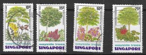 SINGAPORE SG268/71  1974 WAYSIDE TREES FINE USED