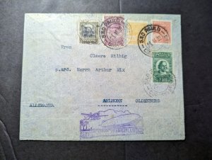 1932 Brazil LZ 127 Graf Zeppelin Airmail Cover Sao Paulo to Ahlhorn Germany