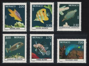 Monaco Fishes in Oceanographic Museum Aquarium 6v 1988 MNH SG#1857-1862