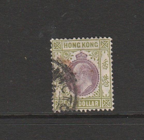 Hong Kong 1904/6 $1 Used SG 86