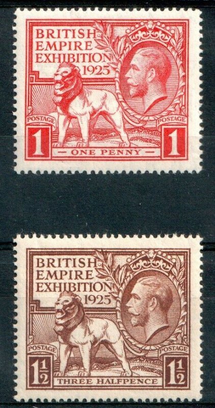 1925 S.G: 432/433 - KING GEORGE V - BRITISH EMPIRE EXHIBITION - UNMOUNTED MINT