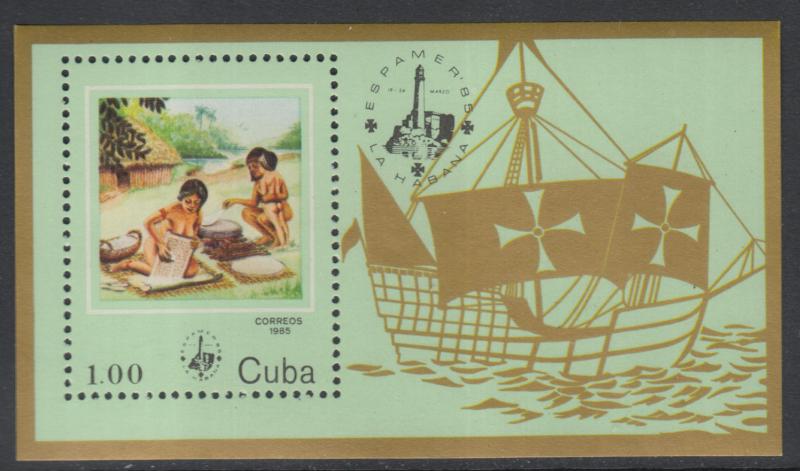 XG-D418 SHIPS - Havana, 1985 Espamer '85 MNH Sheet