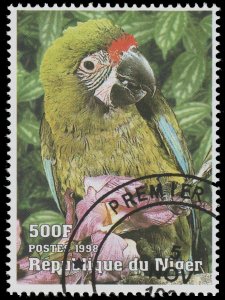 REPUBLIC OF NIGER 1998 STAMP. TOPIC: BIRD. # 6