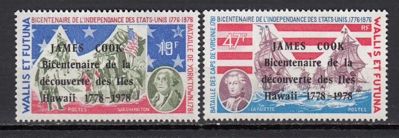 Wallis & Futuna Islands - 1978 overprinted Capt. Cook Sc# 205/206 - MNH (768N)