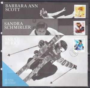 Canada Scott 2705-7 FDC - Pioneers of Winter Sports