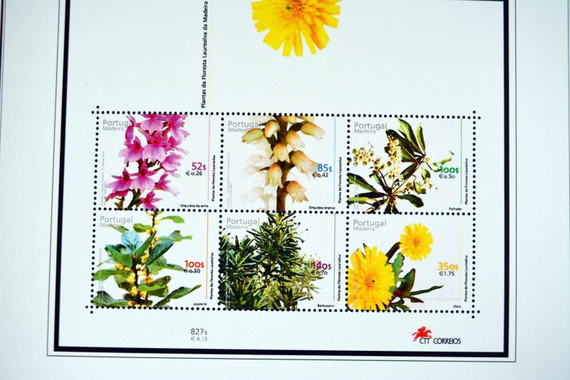 COLOR PRINTED MADEIRA 1868-2010 + 2011-2020 STAMP ALBUM PAGES (98 illust. pages)
