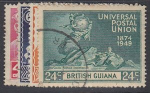 BRITISH GUIANA, Scott 246-249, used