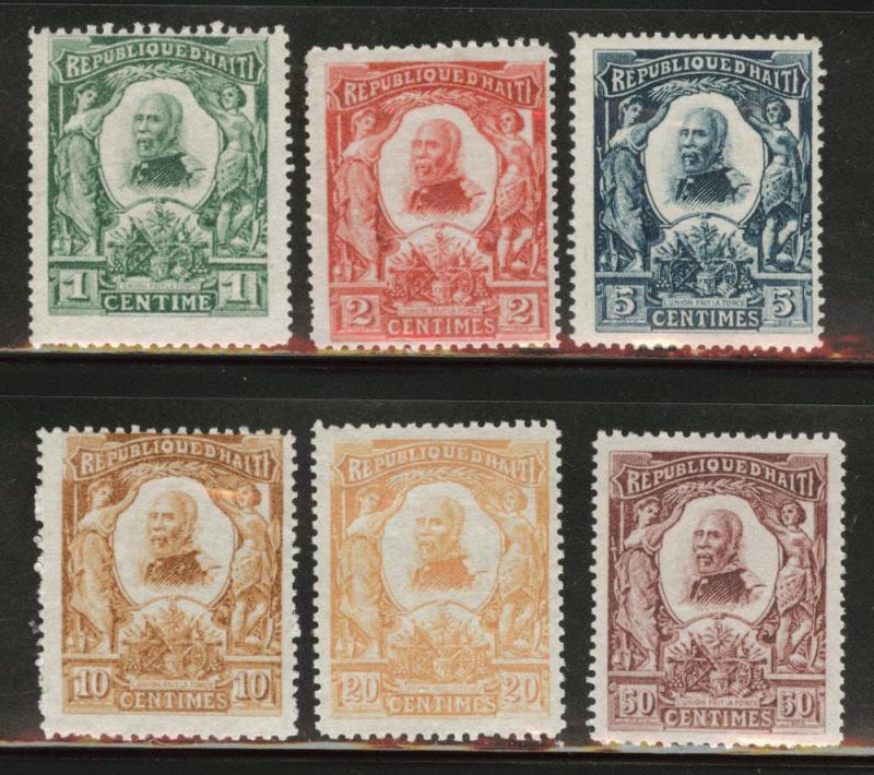 HAITI Scott 96-101 MH* 1904 set