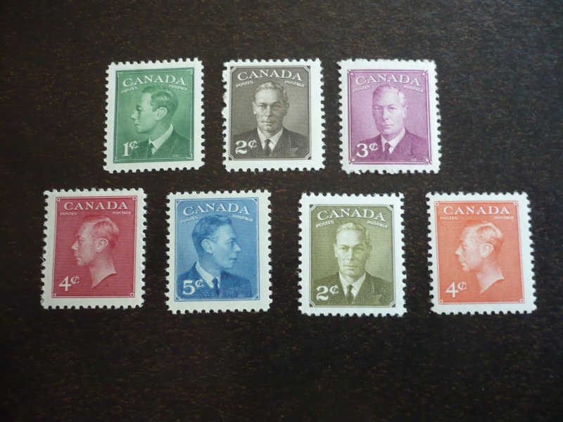 Stamps - Canada - Scott# 284-288,305-306 - Mint Hinged Set of 7 Stamps