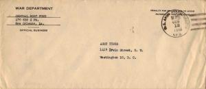 United States A.P.O.'s War Department Penalty 1945 U.S. Army Postal Service, ...