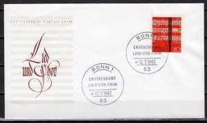 Germany, Scott cat. 849. Choir issue. First day cover. ^