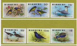 Thematic Stamps Birds  BARBUDA 1976 set of 6 MNH