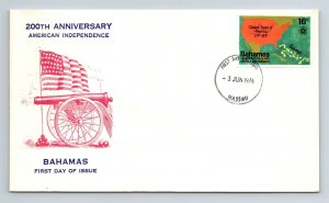 Bahamas 1976 FDC - 200th Anniversary American Independence - F13247