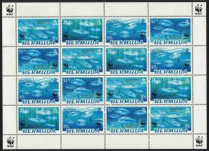 Bermuda WWF Atlantic Bluefin Tuna Sheetlet of 4 sets 2004 MNH SC#884-887
