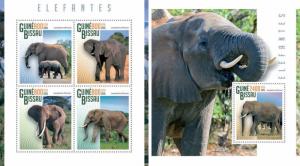 Animals Insects Birds Marine Fauna Cats Guinea-Bissau 20 MNH sheets stamp set