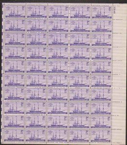 US  #923  STEAMSHIP SAVANNAH  SHEET OF 50