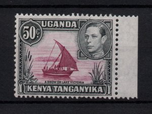 British KUT 1950 50c Dot Removed MNH SG144EA WS32541