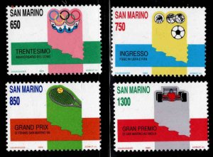 San Marino Scott 1165-1168 stamp set MNH**