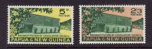 Papua New Guinea-Sc#148-9-unused NH set-1961-Legislative Cou