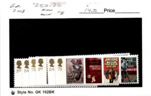 Great Britain, Postage Stamp, #2531-2536 Mint NH, 2008 James Bond Novels (AB)