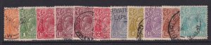 Australia, Scott 66-76 (SG 94-104), used