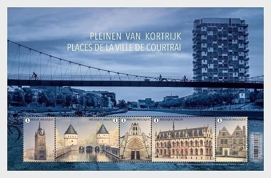 Belgium / België - Postfris/MNH - Sheet Squares of Kortrijk 2023