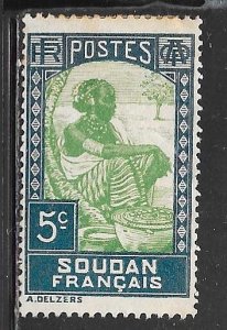 French Sudan 65: 5c Sudanese Woman, MHR, F