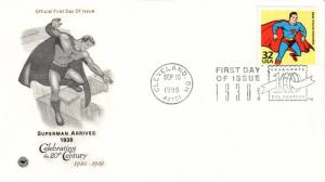 #3185f Superman PCS FDC