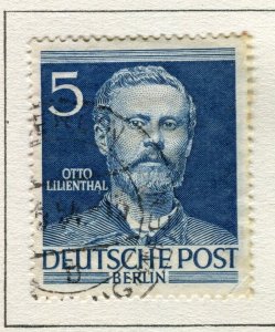 GERMANY; 1952 early BERLIN issue fine used 5pf. value