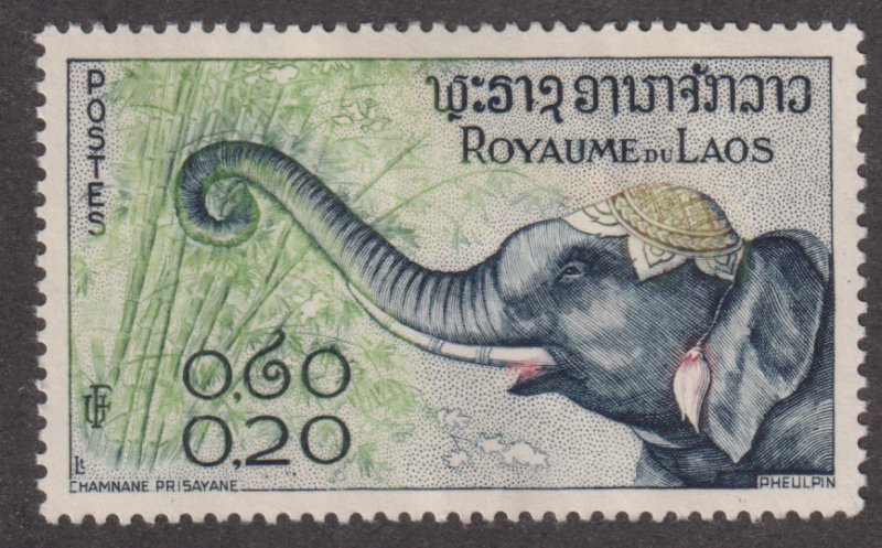 Laos 42 Royal Elephants 1958