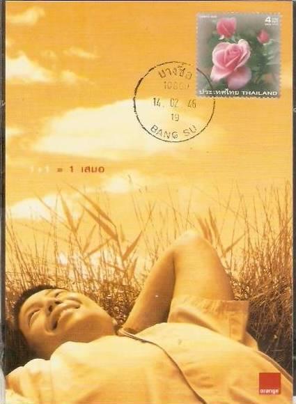 Thailand Rose Flower Love Valentin Day Love Max Card # 8061