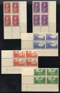 MONACO SCOTT #B19/23 SOCIAL WELFARE DATED CORNER BLOCKS MINT NEVER HINGED