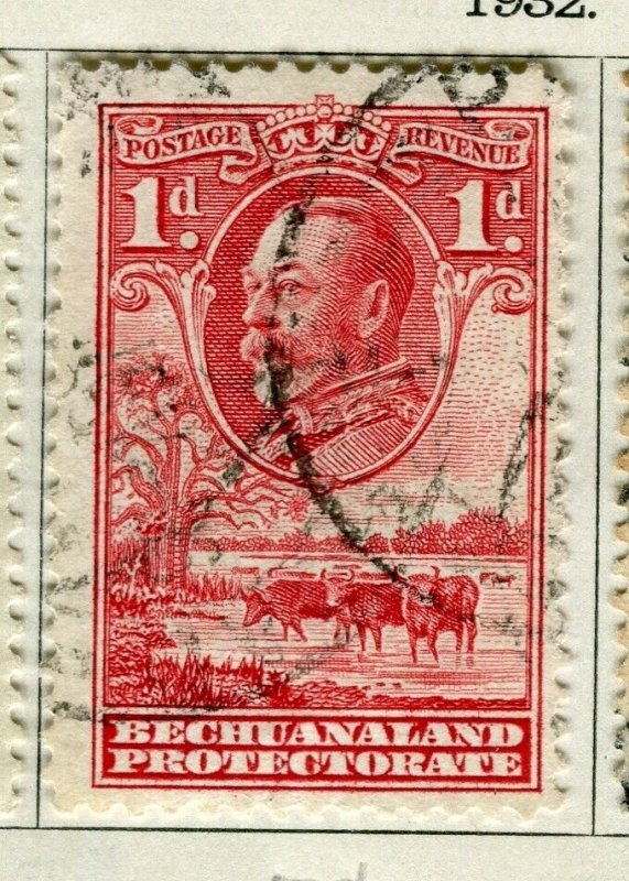 BECHUANALAND; 1932 early GV issue fine used 1d. value