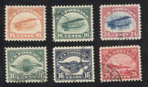 #C1-C6, VF/XF-Used. Pretty set