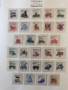 United States Coils 1981 to 1990 - 175 stamps OGNH - Singles and Pairs