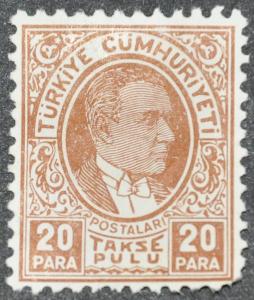 DYNAMITE Stamps: Turkey Scott #J97  UNUSED