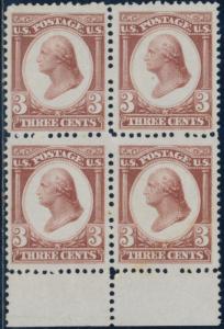 #184-E12d XF BLOCK OF 4 ESSAY BQ8868