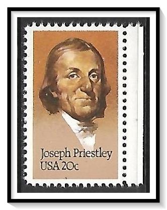 US #2038 Joseph Priestley MNH