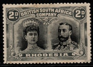 RHODESIA SG128 1910 2d BLACK & SLATE-GREY MTD MINT