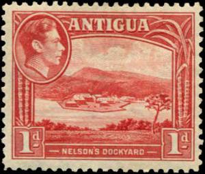 Antigua SC# 85a  SG# 99a Delson's Dockyard RED, MH