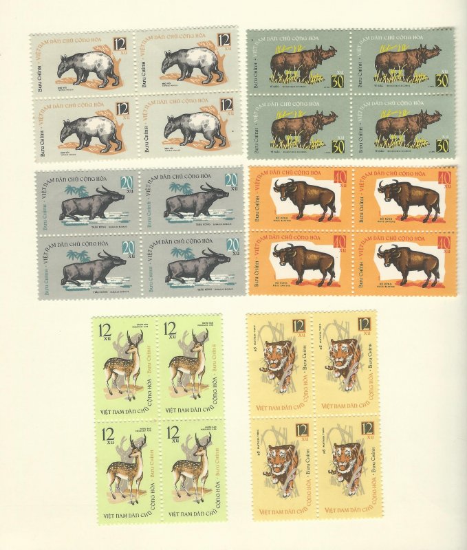 Vietnam 309-314  blk of 4  MNH