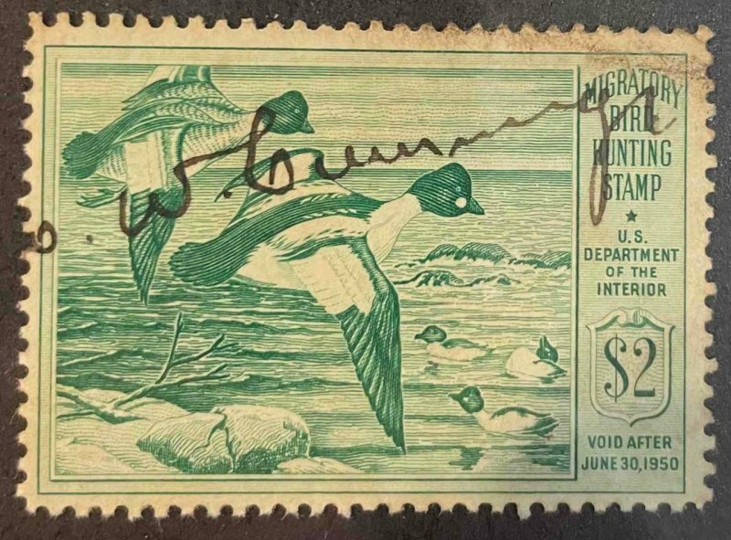 US Stamps #RW16 Used Federal Ducks #RW16A153