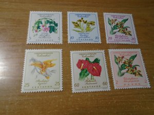 Flowers :  Colombia  # C420-25  MNH