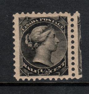 Canada #34 Extra Fine Never Hinged Showing Next Stamp At Right