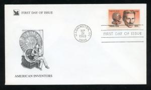 US 2057 American Inventors - Tesla UA Readers Digest FDC